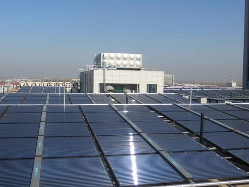 桑乐百吨太阳能热水项目于宿迁市中医院顺利竣工